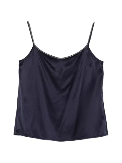 Panicale Spaghetti-strap Top In Blue