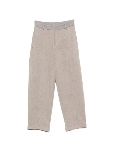 Panicale Straight-leg Trousers In Brown