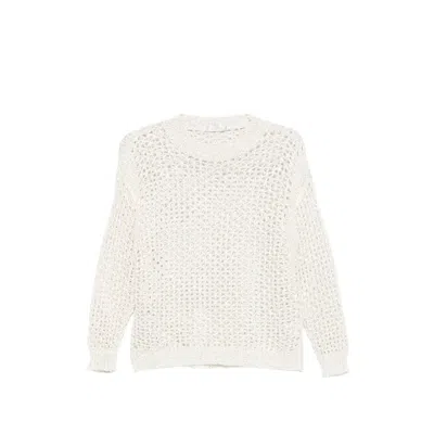 Panicale Sweaters Neutral In White