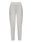 Panicale Sequin-embellished Drawstring Trousers In Gray