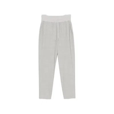 Panicale Drawstring Straight-leg Trousers In Gray