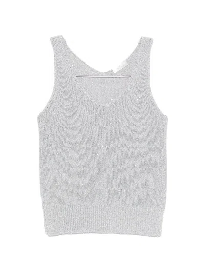 Panicale V-neck Knitted Vest In Multi