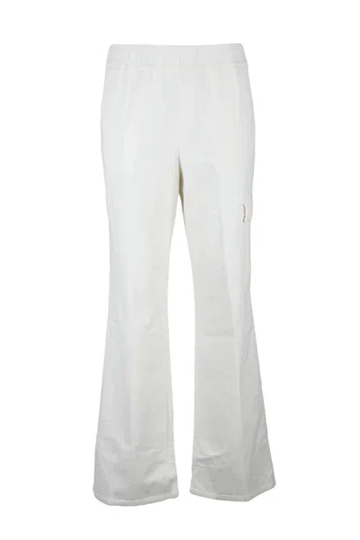 Panicale Velvet Cargo Pants - White