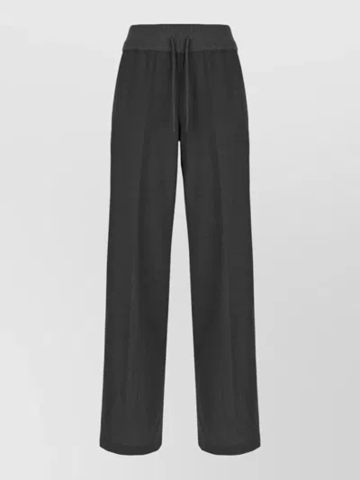 Panicale Wide Leg Casual Lounge Pants Elastic In Gray