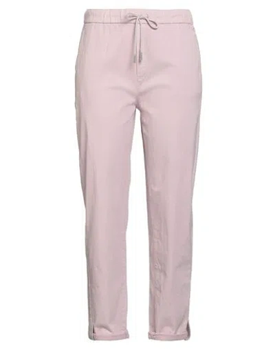 Panicale Woman Pants Light Pink Size 6 Cotton, Elastane