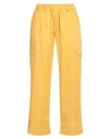 Panicale Woman Pants Marigold Size 8 Cotton, Elastane In Yellow