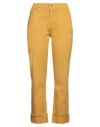Panicale Woman Pants Marigold Size 8 Cotton, Elastane In Yellow