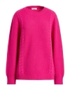 Panicale Woman Sweater Fuchsia Size 10 Wool, Silk, Cashmere In Pink