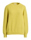 Panicale Woman Sweater Lime Green Size 10 Wool, Silk, Cashmere In Yellow