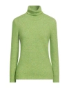 Panicale Woman Turtleneck Light Green Size 8 Polyamide, Wool, Alpaca Wool, Elastane In Green