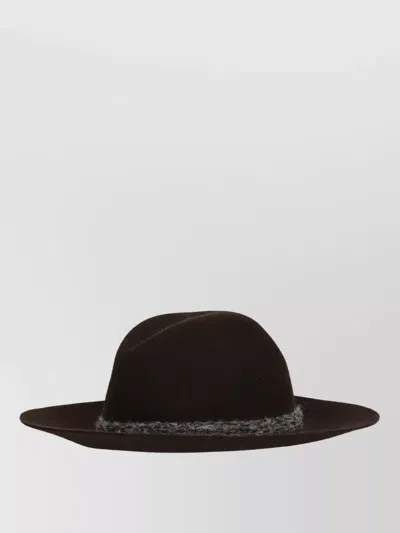 Panicale Wool Fedora Hat In Brown