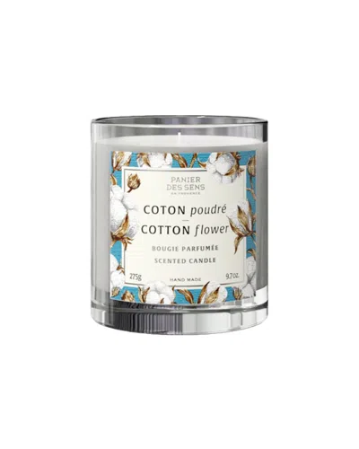 Panier Des Sens Cotton Flower Scented Candles 9.7 oz In Blue
