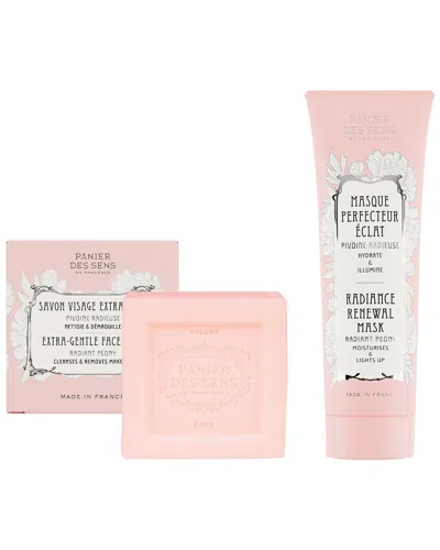 Panier Des Sens Peony Face Renewal Set In Pink