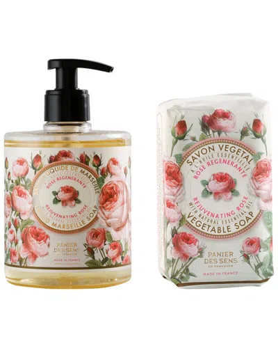 Panier Des Sens Rose Liquid Marseille Soap 16.9oz & Extra-gentle Soap 5.3oz