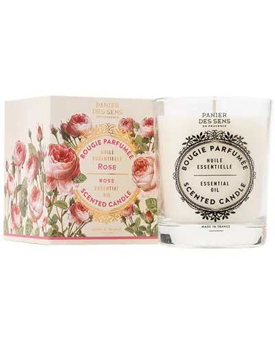 Panier Des Sens Rose Scented Candle 6oz/180g & Eau De Perfume 1.7 Fl.oz In Pink