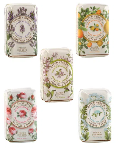 Panier Des Sens Set Of 5 Extra-gentle Soaps With Essential Oils In Multi