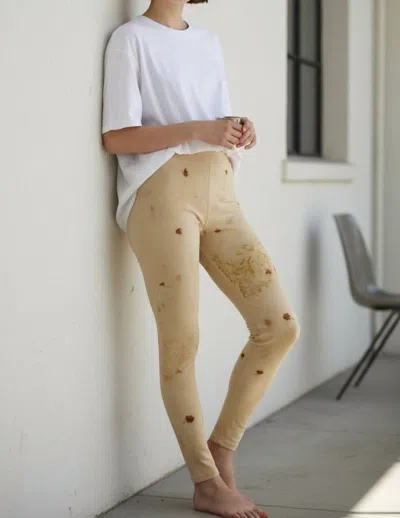 Paniz Botanical Legging In Multi In Brown