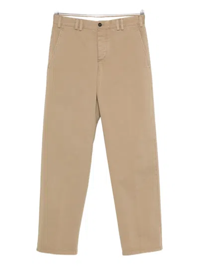 Pantaloni Torino Cotton Twil Trousers In Brown