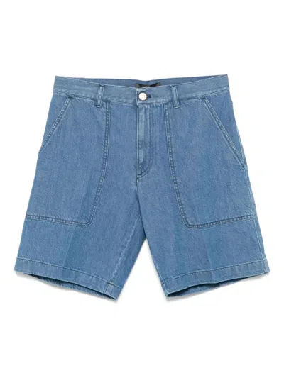 Pantaloni Torino Hip Hop Denim Bermudas Clothing In Blue