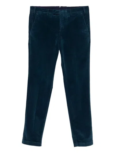 Pantaloni Torino Pantaloni Master Slim Fit In Velluto A Coste In Blue