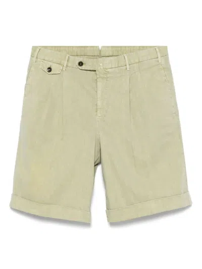 Pantaloni Torino Pleat-detail Shorts Clothing In Green