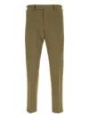 Pantaloni Torino Rebel Pressed-crease Cotton Trousers Clothing In Green