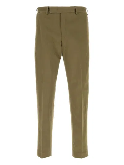 Pantaloni Torino Rebel Pressed-crease Cotton Trousers Clothing In Green