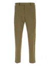 Pantaloni Torino Rebel Pressed-crease Cotton Trousers Clothing In Green