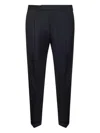 Pantaloni Torino Rebel Wool Tailored Trousers Clothing In Blue