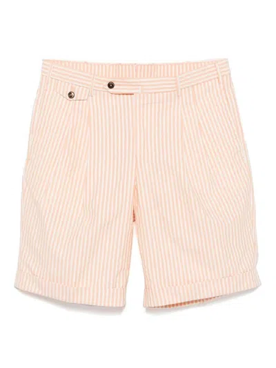 Pantaloni Torino Striped Shorts Clothing In Yellow