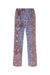 Pantamolle Printed Poplin Bajuna Pant In Black