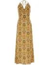 Pantamolle Rosy Maxi Dress In 橘色