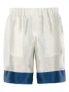 Pantamolle Silk-satin Shorts In White