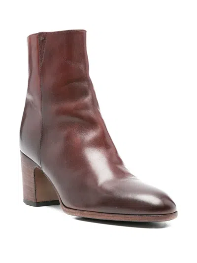 Pantanetti 75mm Leather Ankle Boots