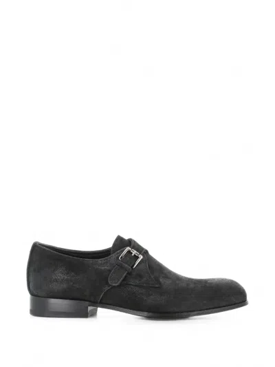 Pantanetti Buckle-fastening Monk-strap Loafers In Black