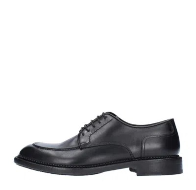 Pantanetti Flat Shoes Black In Nero Neri E Grigi