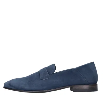 Pantanetti Flat Shoes In Blu Blu E Verdi
