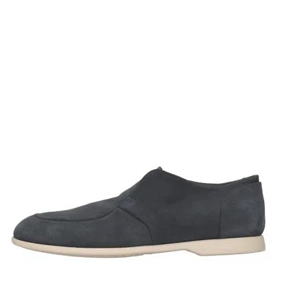 Pantanetti Flat Shoes In Blu Blu E Verdi
