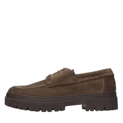 Pantanetti Flat Shoes Brown In Marrone Scuri