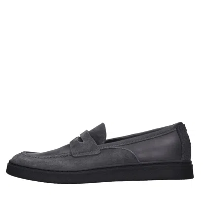 Pantanetti Flat Shoes In Grigio Metallici E Grigi