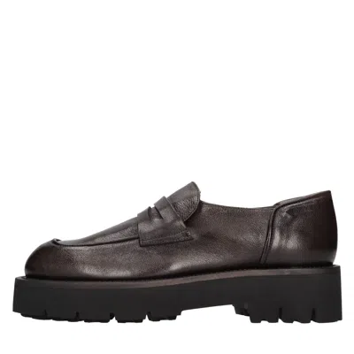 Pantanetti Flat Shoes In Marrone Marroni
