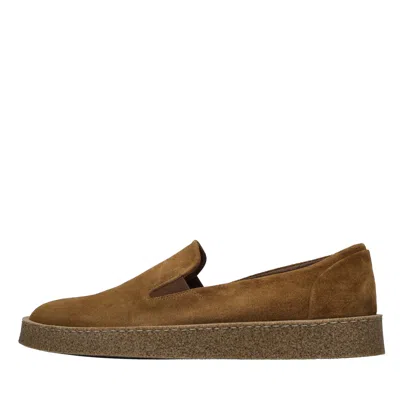 Pantanetti Flat Shoes In Marrone Scuri