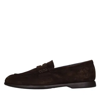 Pantanetti Flat Shoes In Marrone Scuri