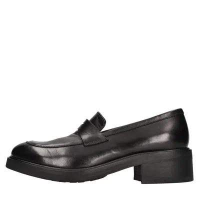 Pantanetti Flat Shoes In Nero Neri E Grigi