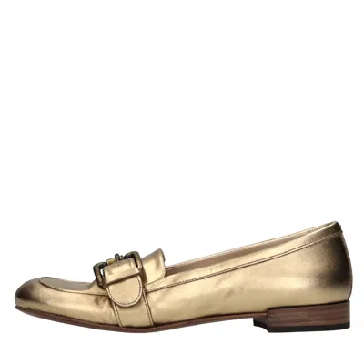 Pantanetti Flat Shoes In Gold