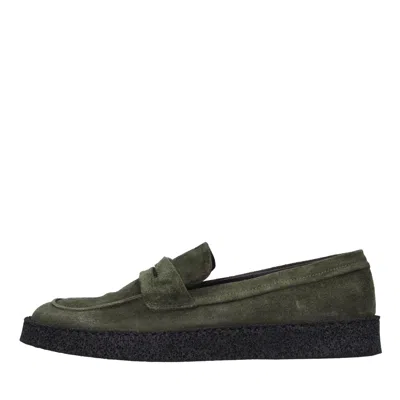 Pantanetti Flat Shoes In Verde Blu E Verdi