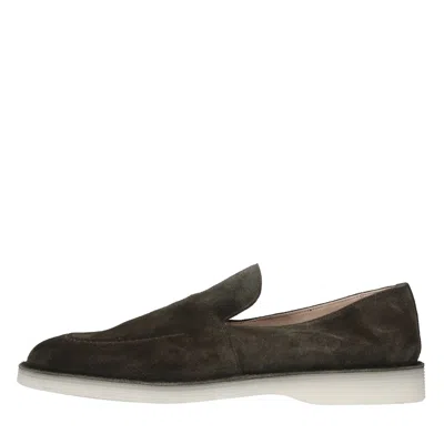 Pantanetti Flat Shoes In Verde Blu E Verdi