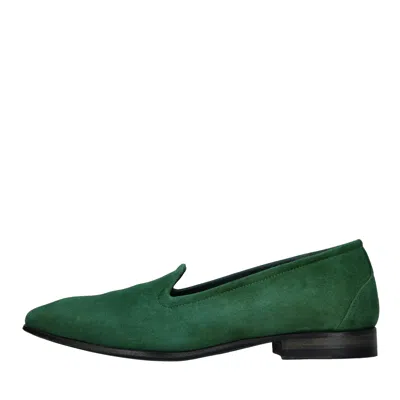 Pantanetti Flat Shoes In Verde Blu E Verdi