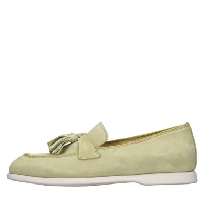 Pantanetti Flat Shoes In Verde Blu E Verdi