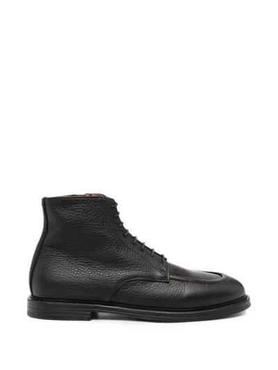 Pantanetti Grain-leather Lace-up Boots In Multi